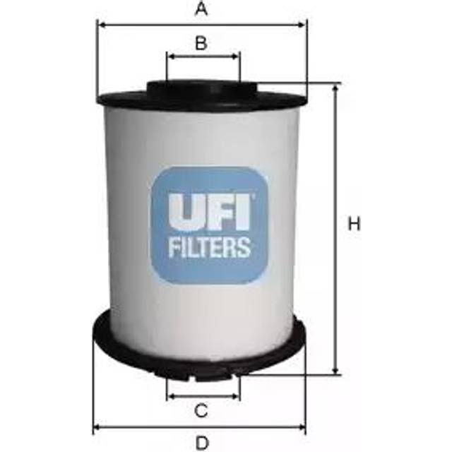 UFI 26.033.00 Bränslefilter Filterinsats