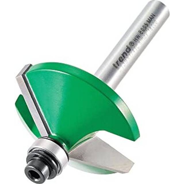 Trend CRAFTPRO Bearing Guided Bevel Router Cutter 35.1mm 19.1mm 1/4"