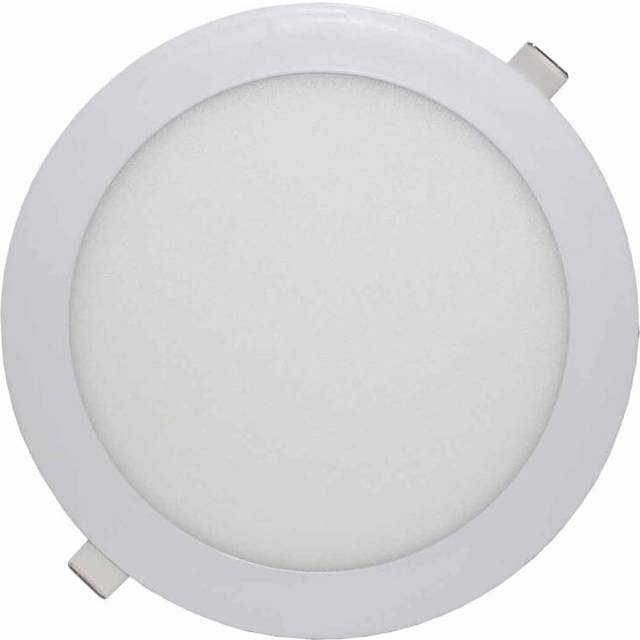 (1 Pack) LOWENERGIE 18w LED Round Ceiling Panel Light Day White Recessed Down Lighting, 225mm Dia, 150w Halogen Equivalent (6000K) [Energy Class A]