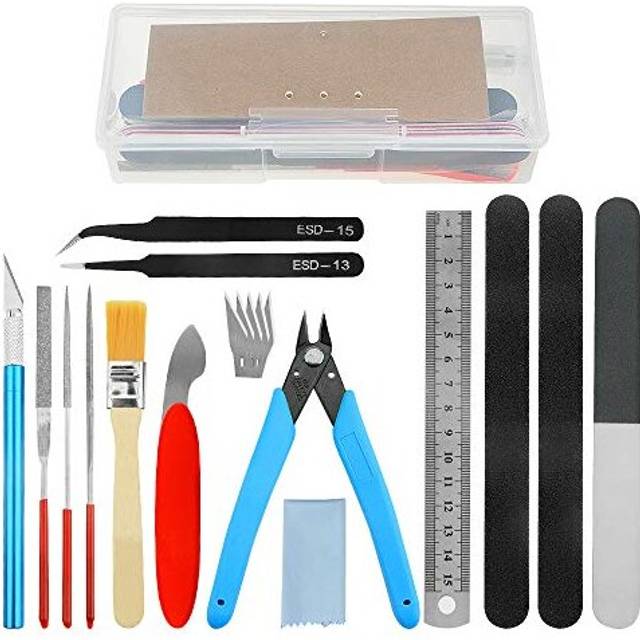 15 PCS Gundam Model Tools Kit Model Basic Tools Set Hobby Building Tools for Cars Airplanes Model Assemble Building Repairing Fixing