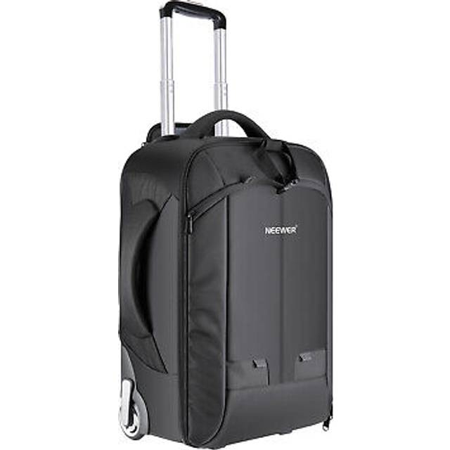 Neewer 2-in-1 Sliding Camera Backpack Suitcase Style Convertible with Double Handle  Shockproof with Removable Padded Compartments for SLR/D