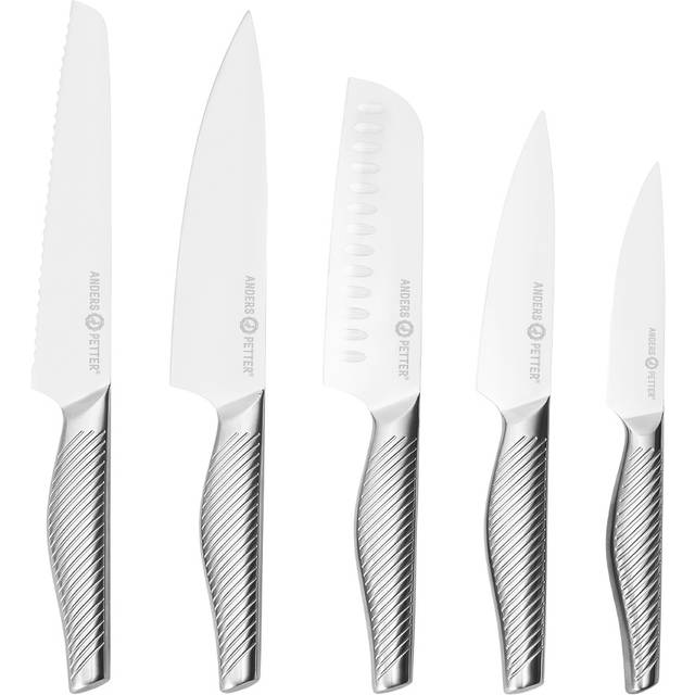 Anders Petter - Knivset 5 delar Rostfritt stål