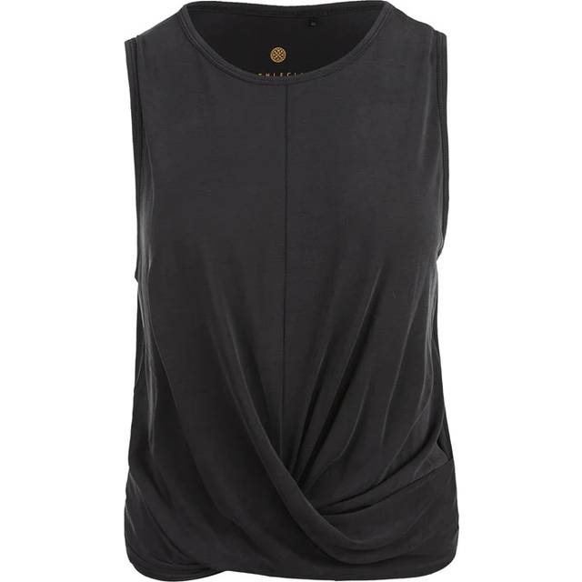 Women's tank top Athlecia Diamy Cropped - Noir