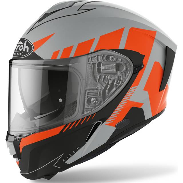 Airoh Spark Rise, full face helmet , color: Matt Grey/Orange/Black , size: S
