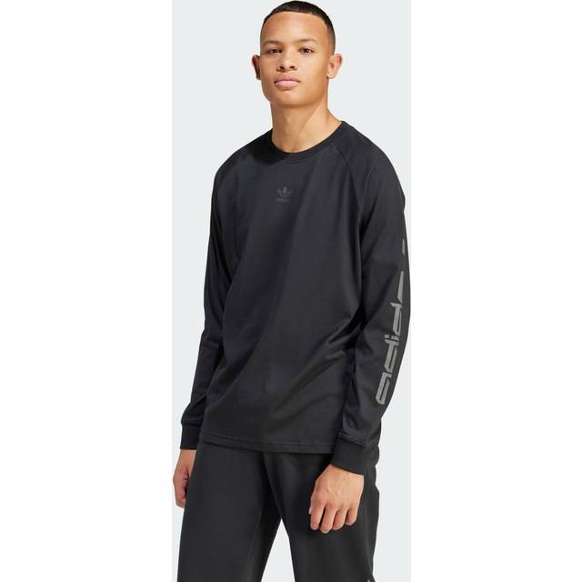 Graphic Long Sleeve T-Shirt - Black