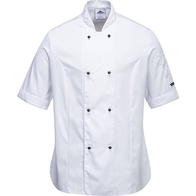 Portwest Rachel Women&apos;s Chefs Jacket S/S C737 Black 2XL Colour: B