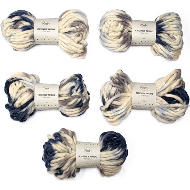 5-pack Chunky Wool Garn 200 g Adlibris