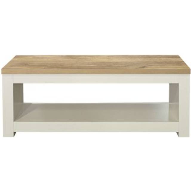 Highgate Cream and Oak Coffee Table - Birlea - White - 47 x 105 x 41cm