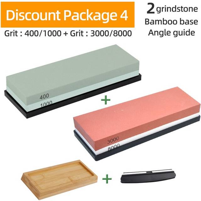 (a-Set 4 Commonly used) Kaguyahime R01 Kitchen Tool Knife Sharpener Stone Corundum 240-8000 Grit Whetstone Sharpening Stone Grinding Stones Water Ston