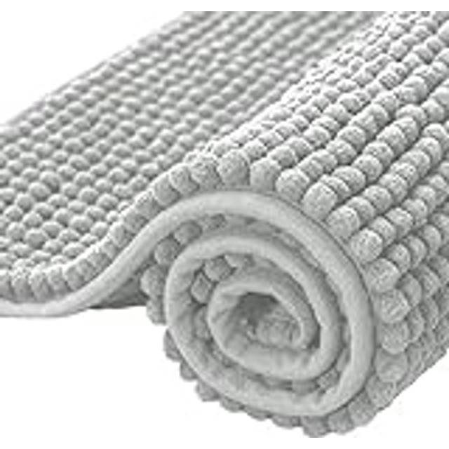 SUBRTEX Bathroom Rugs Chenille Bath Rug Soft Short Plush Bath Mat Soft Shower Mat Water Absorbent Shower Mat Quick Dry Machine W