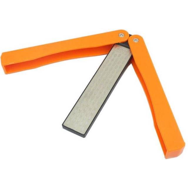 (a-Orange 1PC) New Double Sided Folded Pocket Sharpener Diamond Knife Sharpening Stone Kitchen Ceramic Sharpening Stick Kitchen Gadgets Fashion