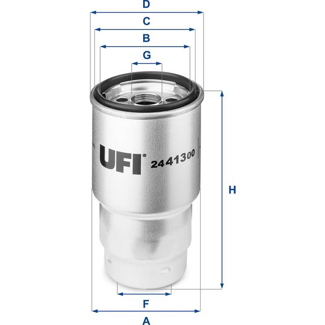 UFI 24.413.00 Bränslefilter Filterinsats