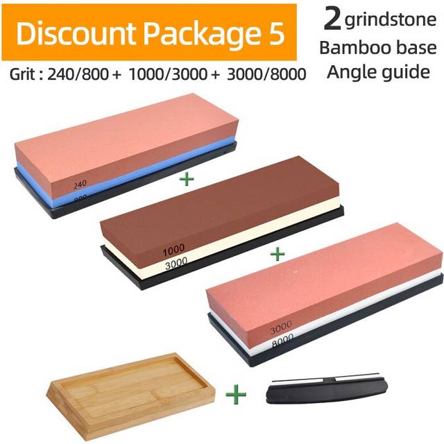 (a-Set 5 Commonly used) Kaguyahime R01 Kitchen Tool Knife Sharpener Stone Corundum 240-8000 Grit Whetstone Sharpening Stone Grinding Stones Water Ston