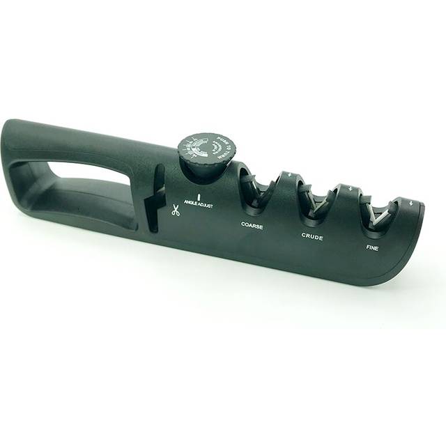 (a-4in 1 black) [hot]Knife Sharpener Professional Kitchen Knives Grinder Scissors Sharpening Tungsten Diamond Ceramic Angle Adjustable Sharpener
