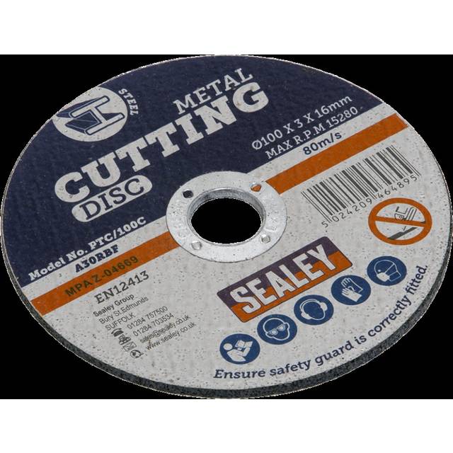 Sealey PTC/100C Cutting Disc Ø100 x 3mm 16mm Bore