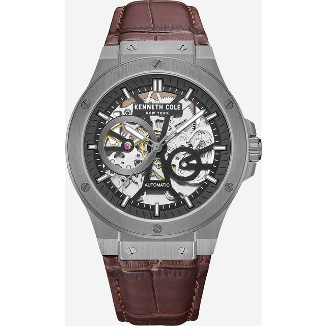Kenneth Cole Men's Automatic Skeleton Dial Watch Gunmetal - Size: One Size