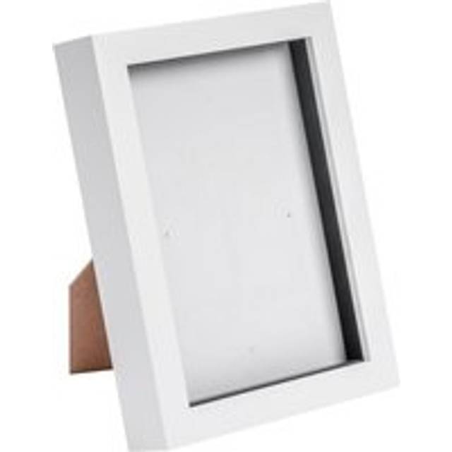 5" x 7" 3D Box Photo Frame - White