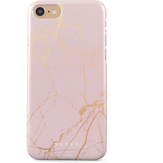 Peachy Gold - Pink Marble iPhone SE (2022) Case, Snap