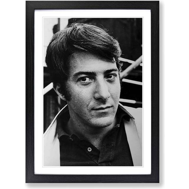 &#39;Dustin Hoffman&#39; Framed Photographic Print - Black (62cm H X 45cm W)