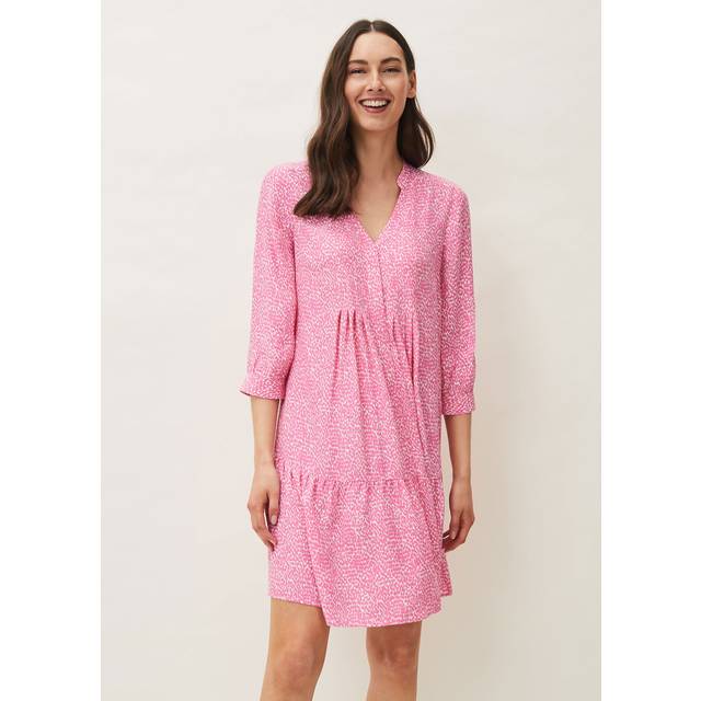 Phase Eight Women's Penele Swing Dress - Pink/Ivory - 24