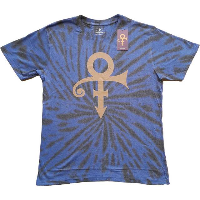 Prince unisex t-shirt: gold symbol (dip-dye) (large)
