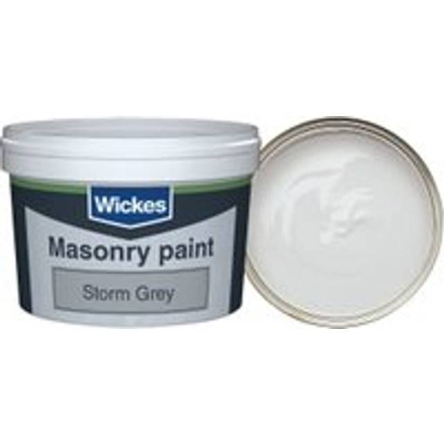 Wickes Smooth Masonry Paint - Storm Grey - 250ml