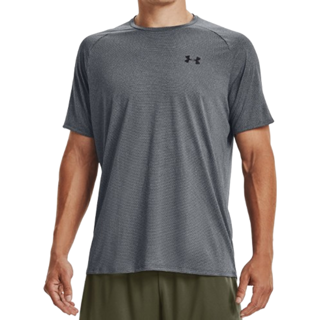 UA Tech 2.0 SS Tee Novelty, Stealth Gray