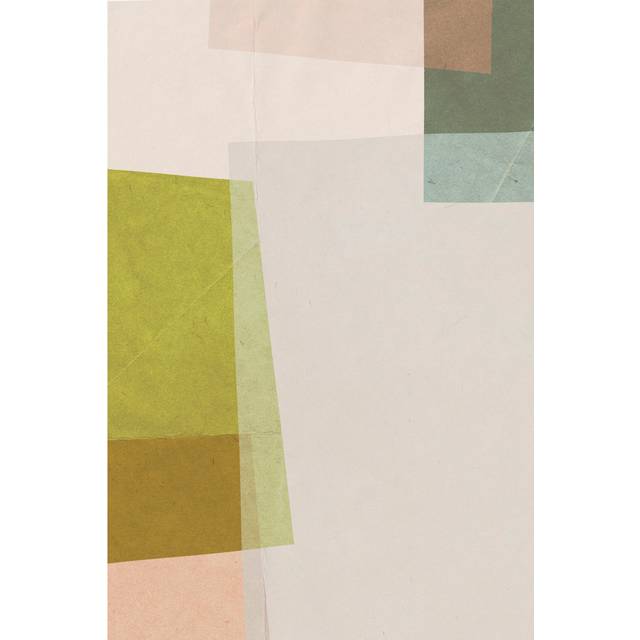 Overlapping Planes IV by Victoria Barnes - Wrapped Canvas Painting (46cm H x 30cm W x 3.8cm D)