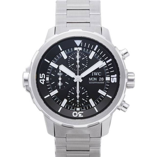 Iwc Schaffhausen Mens Black Iw376804 Aquatimer Stainless Steel Automatic Watch 1 Size - BLACK