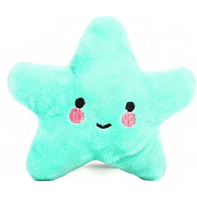 3 PCS Stuffed Toy Plush Sound Fruits Vegetables Pets Toy, Color: Blue Star