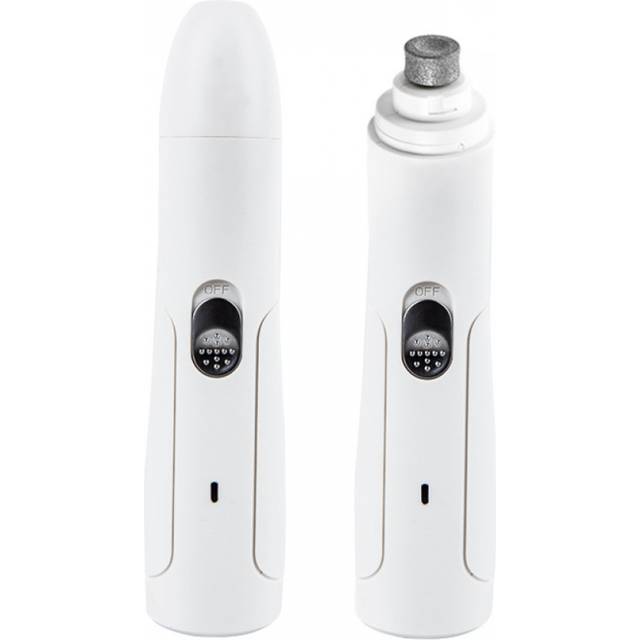 Dog Cat Nail Grinder and Trimmer- Safe Pet Grooming Kit- Cordless & Rechargeable Claw Grooming Kit for Dogs, Cats, and Small Animals,Painless(White)