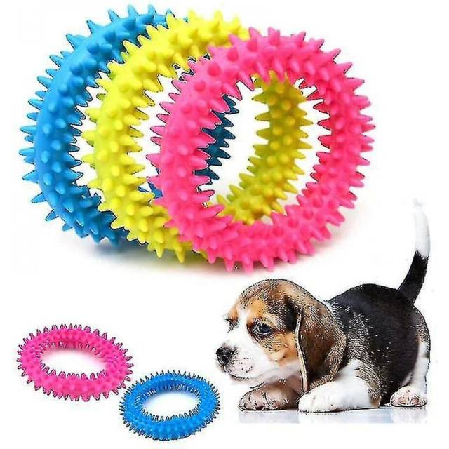 Quality Rubber Dog Toothbrush Toys Dogs Cleaning Teeth Biting Toy Pet Products Dog Chewing Molar Rin