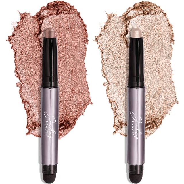 Eyeshadow 101 CrÃ¨me to Powder Waterproof Eyeshadow Stick Duo, Pearl Shimmer and Rose Shimmer