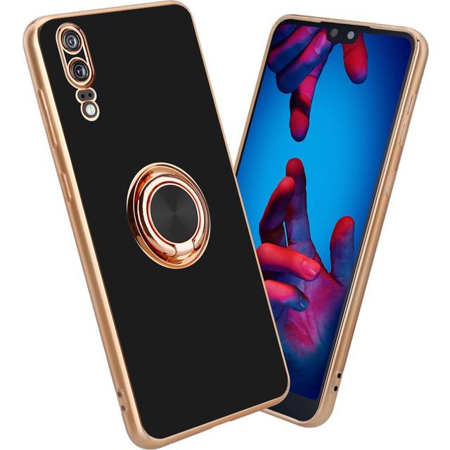 Case for huawei p20 camera protection cover tpu magnetic card holder