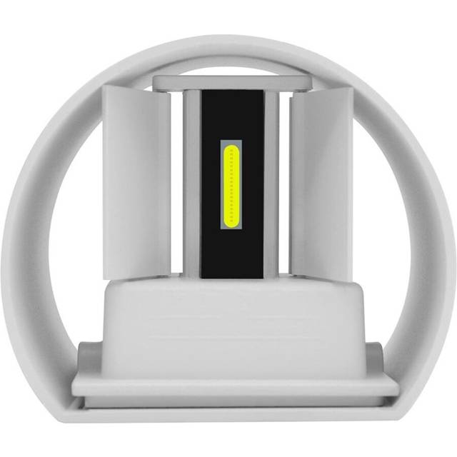 (Gray, Warm Light) Modern 12W COB LED Adjustable Up Down Wall Lamp Waterproof IP65 for Outdoor Indoor Living room