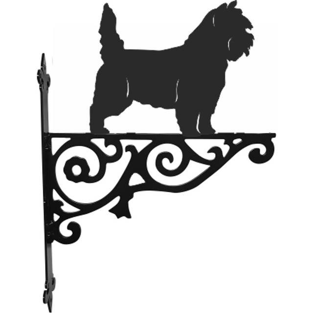Cairn Terrier Ornamental Hanging Bracket (375cm H X 300cm W X 3cm D)