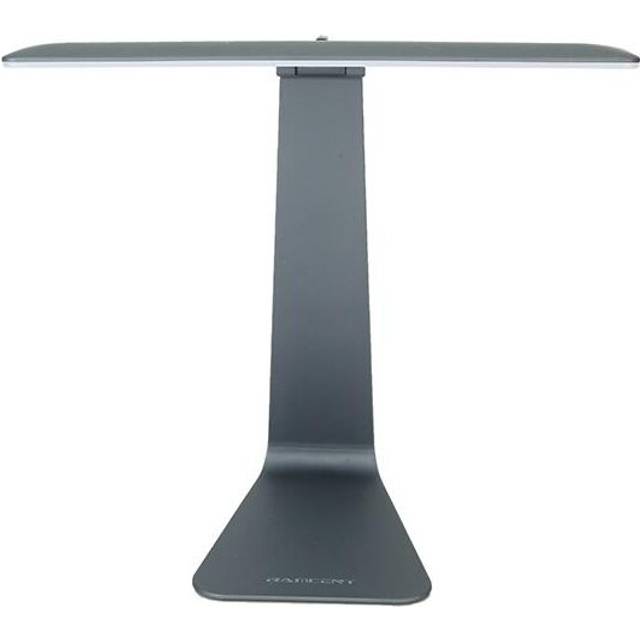 (Gray) Ultra Thin LED Dimming Touch Reading Table Lamp USB Eye Protection Night Light