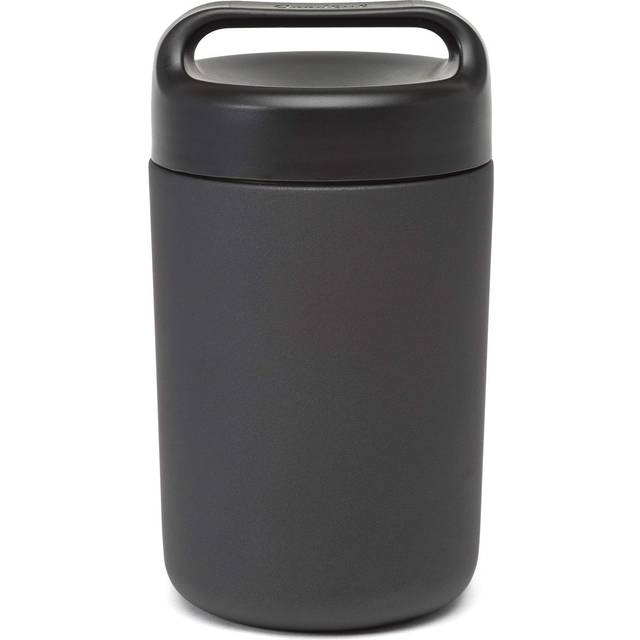 Goodful Stainless Steel Food Jar  Double Wall Vacuum Sealed Insulated Food Storage Container with Carry Handle Lid  16-Ounce  Gray