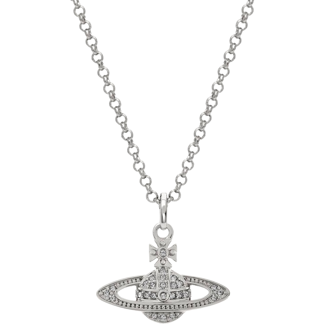 Vivienne Westwood Mini Bas Relief Pendant Necklace Platinum-crystal Platinum-crystal Women - platinum-crystal - ---