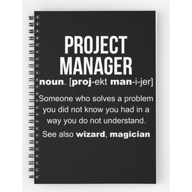 Spiral Notebook Project Manager Definition A5 120 Pages