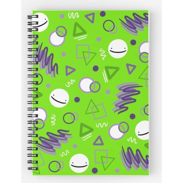 Spiral Notebook Dream Inspired Arcade Carpet design A5 120 Pages