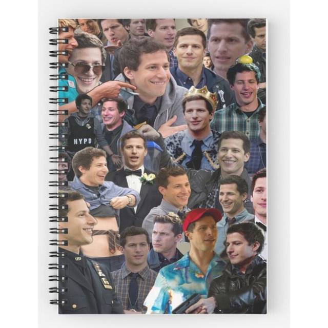 Spiral Notebook Jake Peralta Collage A5 120 Pages