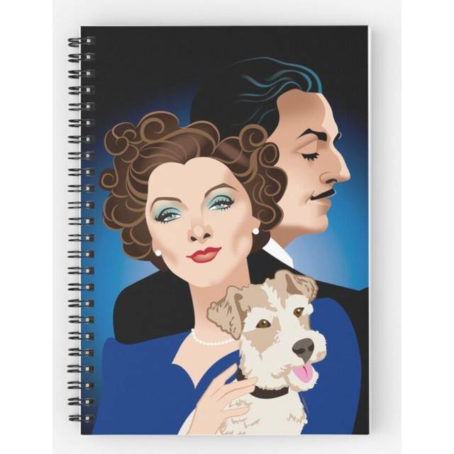 Spiral Notebook Nick and Nora A5 120 Pages