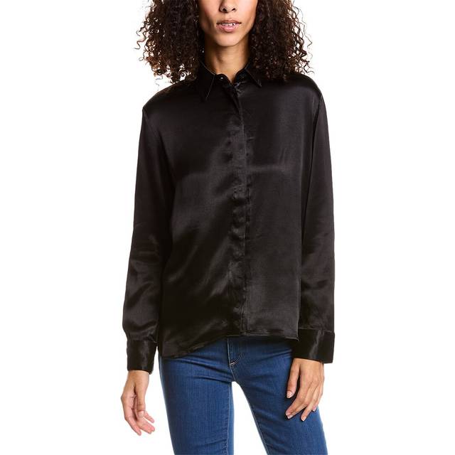 Dress Forum Satin Button-Down Shirt