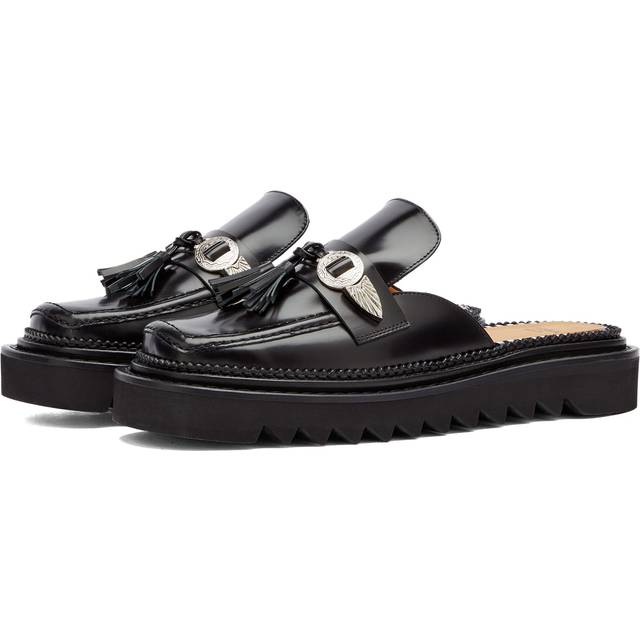 Toga Pulla Black Tassel Loafers - AJ1268 Black - IT 36