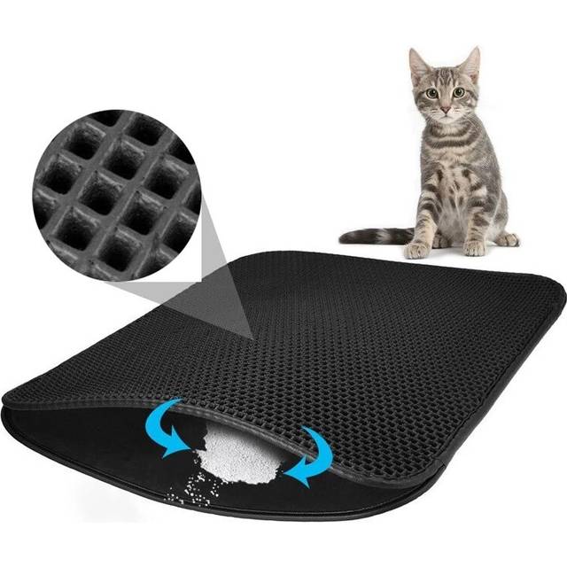Mats For Cat Litter Box Closed Sandbox Cats Toilet Litter Tray Cat Litter Mat Pad Large Double Layer Non-slip EVA Pet Products
