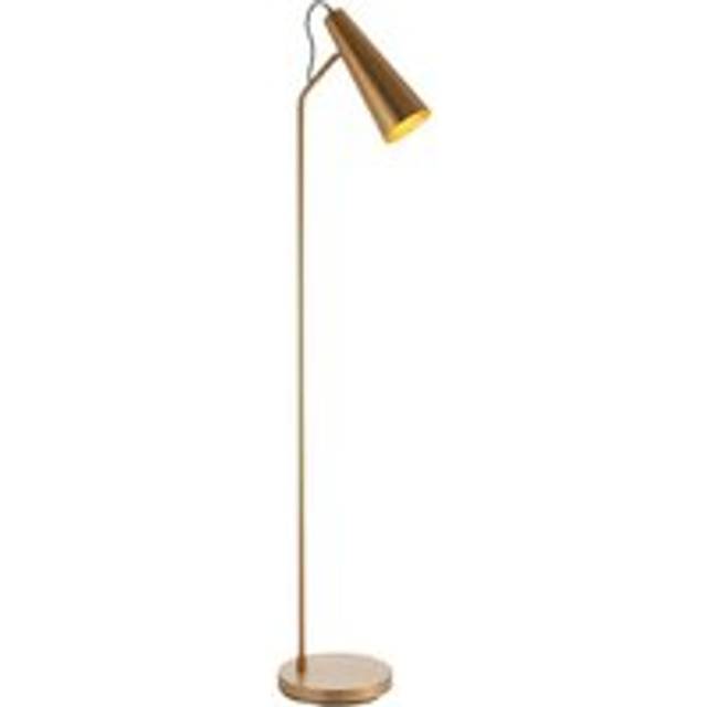 Endon 107528 Karna New 1 Light Floor Lamp Warm Antique Brass Plate