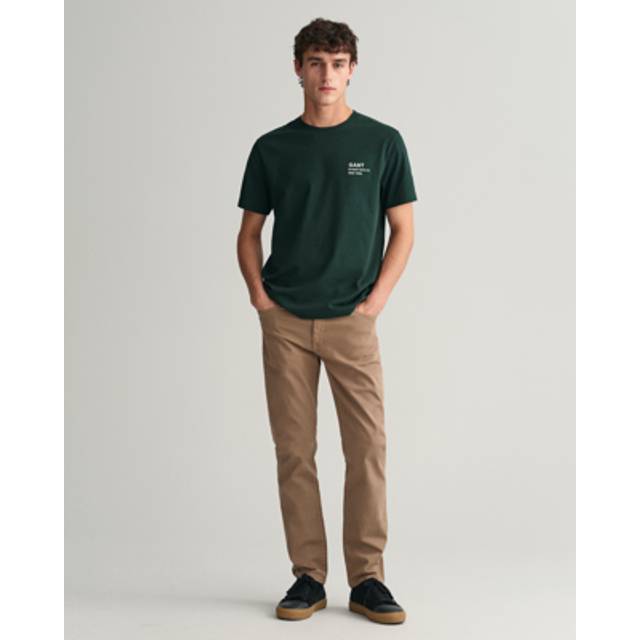 Gant for man. 1000263 Regular Fit Trousers Desert brown (38/32), Casual, Cotton