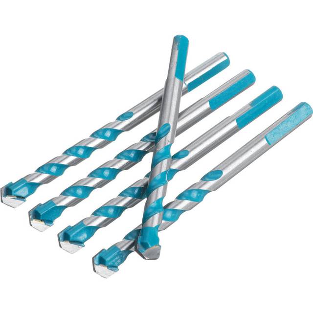 (5*Triangular drill bit 10mm) 4/5pcs Electric Tools Diamond Drill Hammer Concrete Ceramic Tile Metal Drill Bit DIY Wall Hole Saw Drilling 6/8/10/12mm