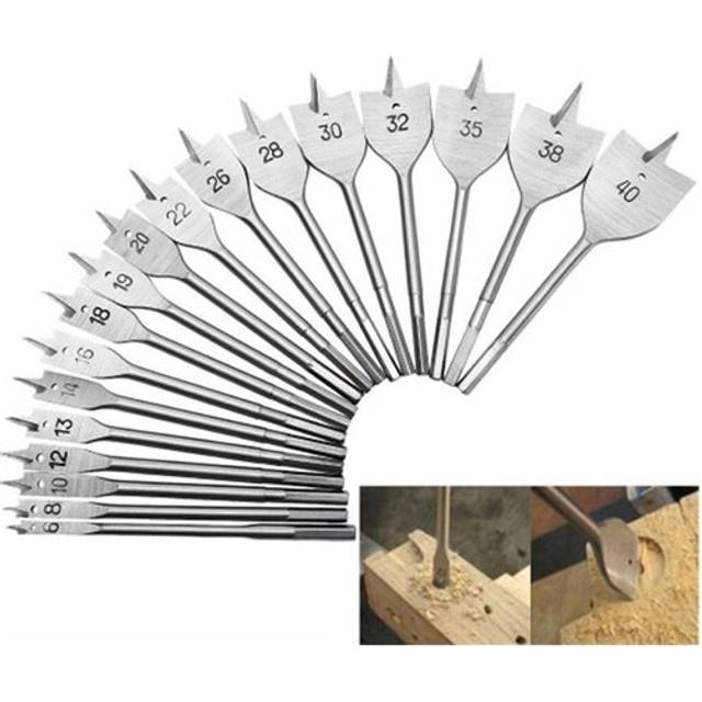 1pcs 10-25mm High Carbon Steel Hex Shank Spade Bits Flat Boring Bit Wood Drill Bit Power Tools